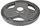 Disk peshe Master Metal Weight, 10 kg, me gomë, ngjyrë e zezë