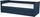 Krevat trundle Beliani Libourne, 90 x 200 cm, tekstil, blu navy