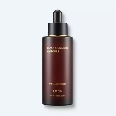 Serum fytyre Ottie Black Signature Ampoule, 50ml, rigjallërues, për elasticitet lëkure