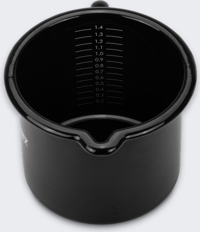Tenxhere Petromax Warming Pot, çelik i emaluar, 1.4L, e zezë