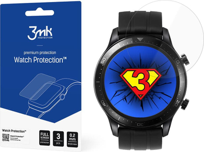 Mbrojtës ekrani 3MK FlexibleGlass Realme Watch S Pro, xham hibrid, transparent