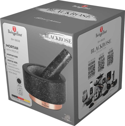 Havanicë Berlinger Haus Black Rose BH-8608, granit, 14 x 8 cm, e zezë