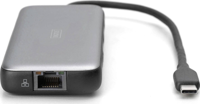 Doking stacion Digitus USB-C, 7 porta, HDMI, gri