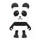 Altoparlant Bluetooth Mobility on Board Dancing Animals DA-07, figurë panda, i bardhë e zi