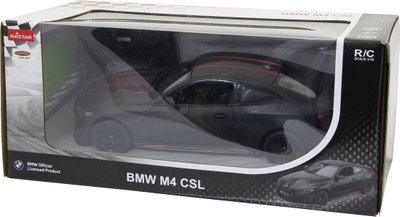 Makina me telekomandë Jamara BMW M4 CSL 1:16, 2.4 GHz, me drita LED, e zezë mat