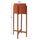 Vazo dekorative Rentil HM4684.08L, Fiber Cement, me bazë druri teak, terrakote