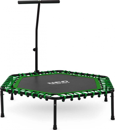 Trampolinë Neo-Sport Fitness 4FT, 127 cm, e zezë/gjelbër