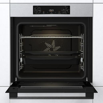 Furra elektrike Gorenje BOSB6737E06X, kapacitet i madh, inoks