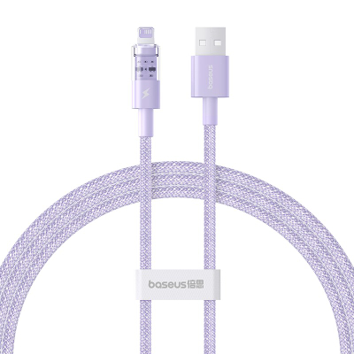 Kabllo karikimi Baseus Gem Lightning, 2.4A, 1m, vjollcë