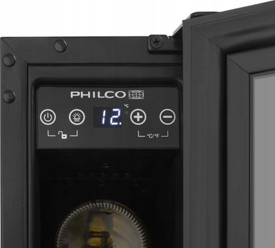 Фрижидер за вино Philco PW6GBI, 6 шишиња, 5 20°C, црн