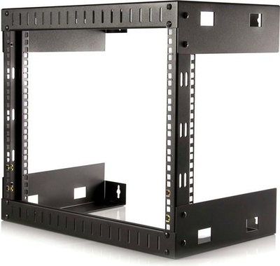 Raft muri për rrjet StarTech 8U 19", 2 post, i zi