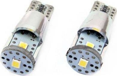 Llambë LED AMiO Canbus W5W 3SMD, 12/24V, e bardhë