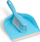 Set furçe me lopatë pluhuri Spontex, me skaj gome, plastik, blu
