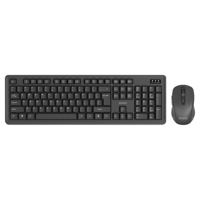Tastierë SAVIO KB-04, me kabllo USB, layout US, e zezë