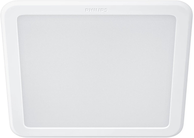 Downlight LED Signify Meson Square, 12.5W, 4000K, i bardhë