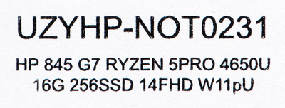 Laptop HP EliteBook 845 G7, 14", AMD Ryzen 5 PRO 4650U, 16GB RAM, 256GB SSD, i hirtë