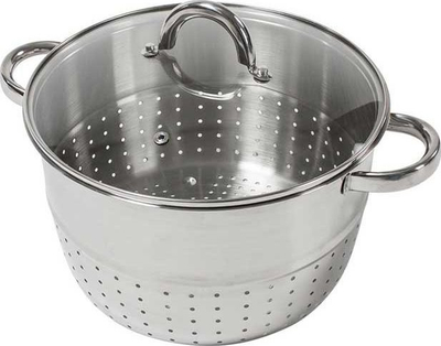 Shtrydhës me avull Zilner 8 litra, çelik inox, për soba me induksion edhe gaz, ngjyrë argjendtë