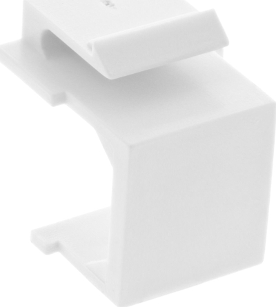 Kapak dummy modular INLINE Keystone SNAP In, pllakë mbuluese për slot, paketim 10 copë, e bardhë