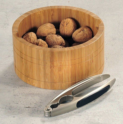 Set thyes arrash Kesper me enë, 17 cm, bambu dhe çelik inox, ngjyrë natyrale