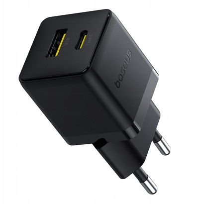 Karikues makine Baseus Palm, USB dhe USB C, 20W, i zi