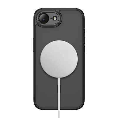Заштитна маска за телефон Tech-Protect Magcam, MagSafe, за iPhone 16E, црна мат