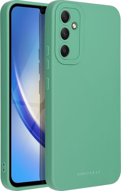 Futrollë telefoni Roar Luna për Samsung Galaxy A34 5G, TPU, mat, jeshile pastel