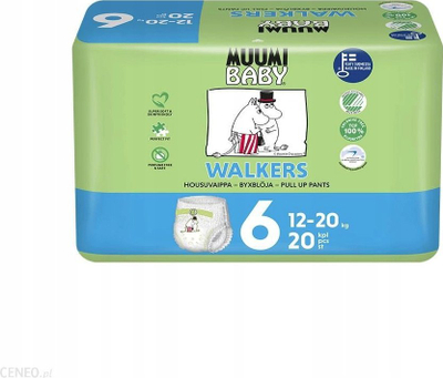 Pelenë pantallona MUUMI BABY Walker Maxi 4, 7-11 kg, 40 copë