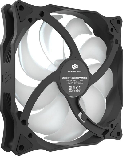 Ftohës SilentiumPC Stella HP RGB, 140mm, HBS, RGB