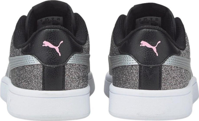Atlete për kalamaj Puma Smash v2 Glitz Glam Jr, me gliter, taban gome, ngjyrë argjendtë