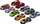 Set makina lodër Leantoys Sports Die cast Cars, 1:64, 10 copë, shumëngjyrëshe