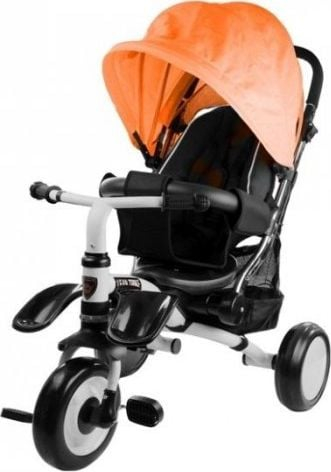Tricikletë për kalamaj Lean Sport Tricycle PRO400, rrota shkumë, dorezë e rregullushme, portokalli