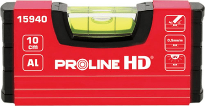 Nivel xhepi Proline HD 15940, 10 cm, alumin, i kuq