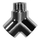 Lidhës trefish Benkiser 5221212, 1/2" filetë e jashtme, 1/2" filetë e brendshme, metalik