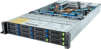 Server rack Gigabyte R283-Z93, 2U, me dy socket SP5, NVMe
