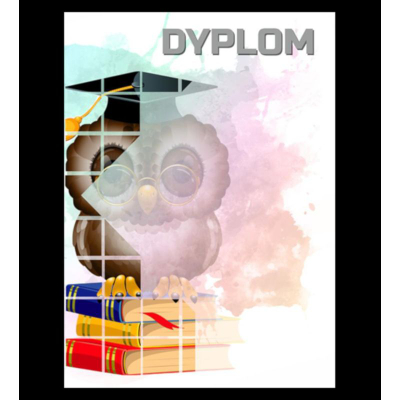 Diplomë me letër Tryumf Owl, format A4, paketim me 25 copë, shumëngjyrëshe