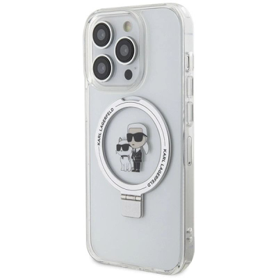 Maskë telefoni Karl Lagerfeld KLHMP13XHMRSKCH për iPhone 13 Pro Max 6.7\", me MagSafe, e bardhë