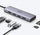 Docking stacion Ugreen UGR1078GRY, USB C 5 në 1, HDMI 4K, gri