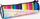 Penar tekstil FANDY Pencil Case Roll Up, 21.5 cm, i shumëngjyrshëm