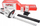 Gërshërë pa kabllo për gardh NAC HB18-B20-45-LS, 18V Li-Ion, teh 45cm, e kuqe