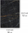 Mbulesa sobe Wenko Marble Black, set me 2 copë, xham i fortë, 30x52 cm, e zezë