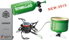 Сет кампинг шпорет Optimus Polaris со садови за готвење и шише за гориво 250 ml