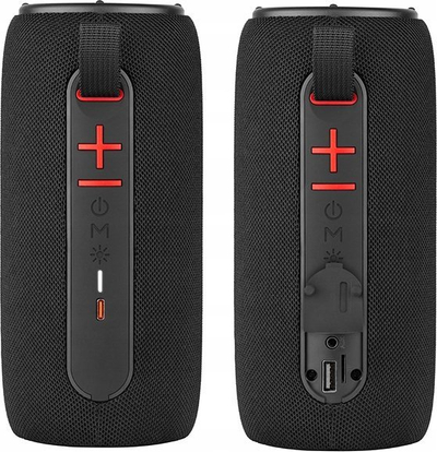 Bokse Bluetooth Tracer Stripe TWS, 10W, IPX5, RGB, të zinj