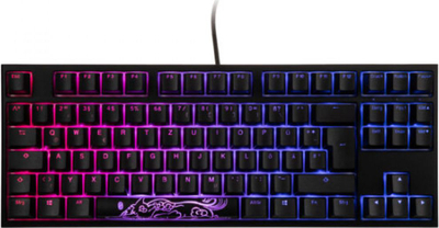 Tastierë mekanike Ducky One 2 RGB TKL DKON1787ST, USB C, ndriçim RGB, e zezë