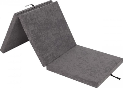 Dyshek palosës Ben, 180x65 cm, bohet edhe pouf, gri