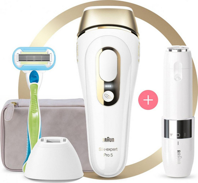 Depilator Braun IPL Silk-expert, Pro 5 PL5129, i bardhë
