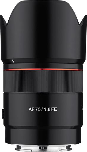 Objektiv Samyang AF 75mm F1.8 FE, për Sony FE, ngjyrë e zezë