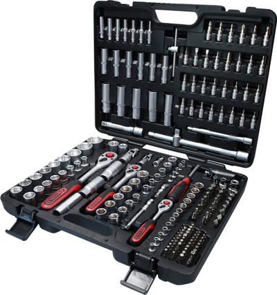 Set çelësash me koka KS Tools 917.0795, 1/4" 3/8" 1/2", 195 pjesë, në kuti plastike