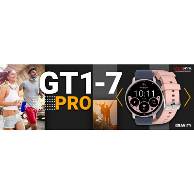 Ora e mençme Gravity GT1-7 PRO, ekran 1.39", IP67, rozë
