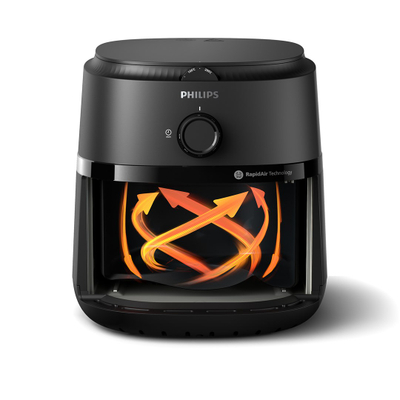Fritezë me ajër Philips NA120/00, 4.2 L, 1500 W, e zezë
