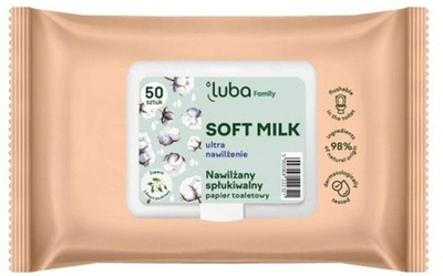 Letra të lagura Luba Family Soft Milk, 50 copë, hidratuese